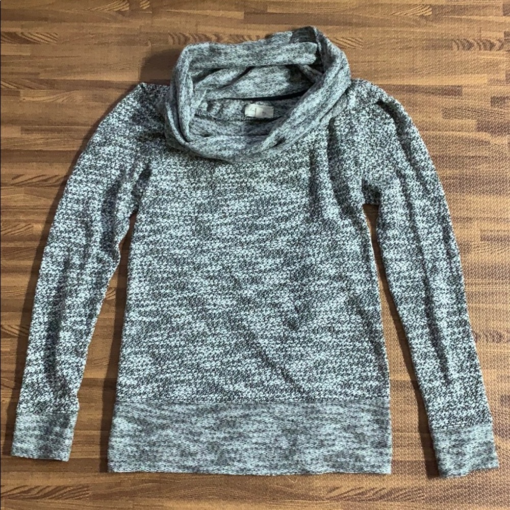 Lou and Grey / LOFT cowl neck light sweater SMALL
